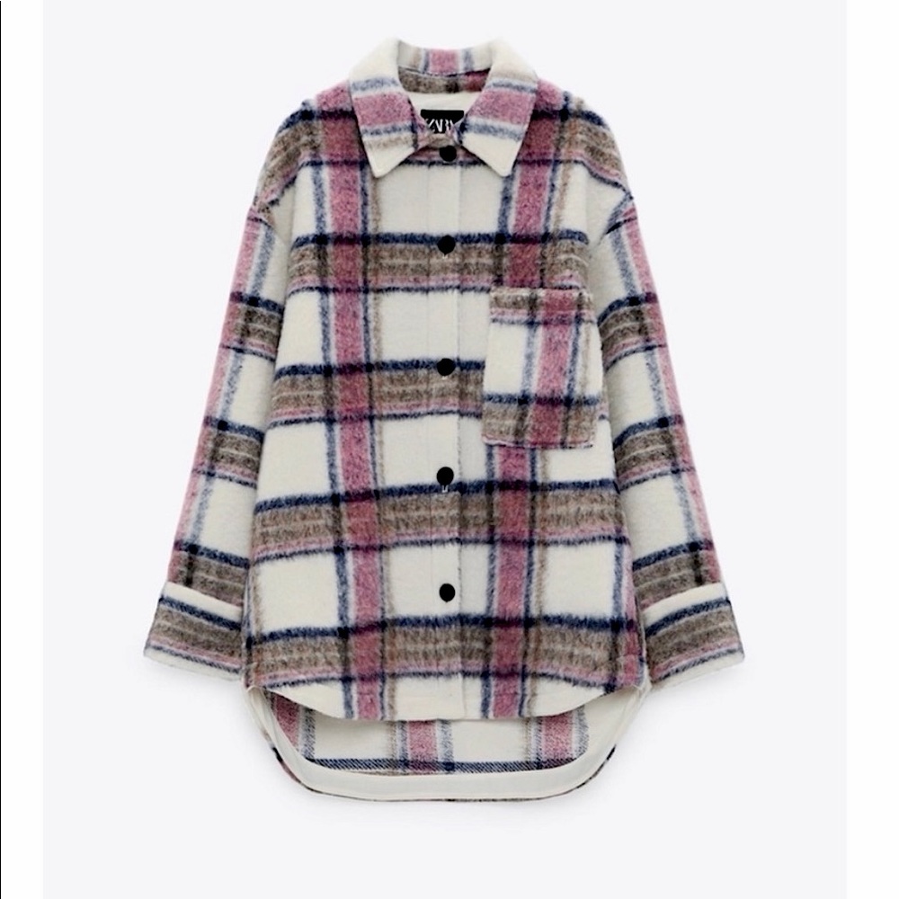 Zara Plaid Overshirt (Wool blend)